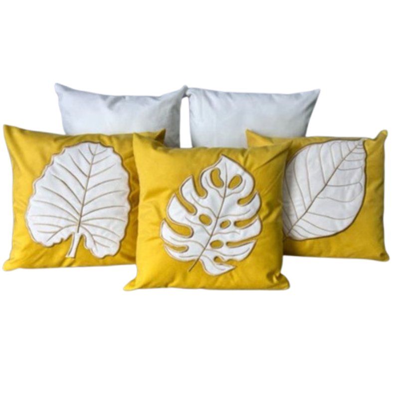 Conjunto 5 Capas de Almofada Bordada Boho Chic - Casas Gael