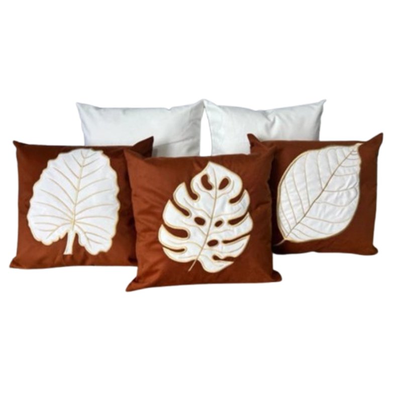 Conjunto 5 Capas de Almofada Bordada Boho Chic - Casas Gael