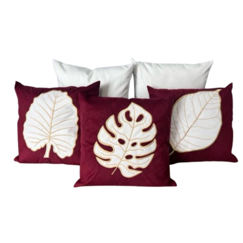 Conjunto 5 Capas de Almofada Bordada Boho Chic - Casas Gael