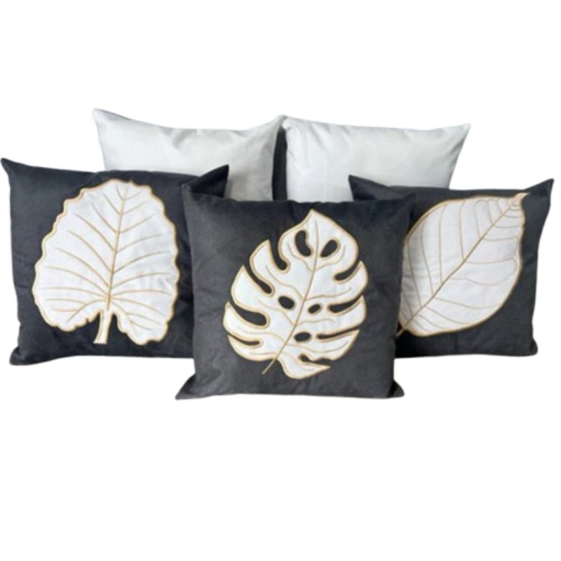 Conjunto 5 Capas de Almofada Bordada Boho Chic - Casas Gael