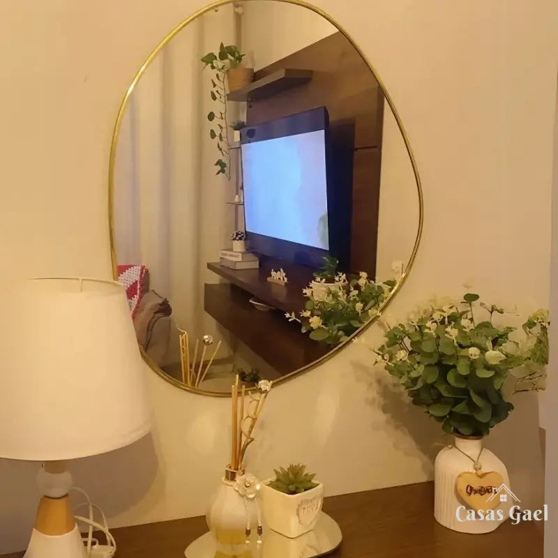 Espelho Organico com Moldura