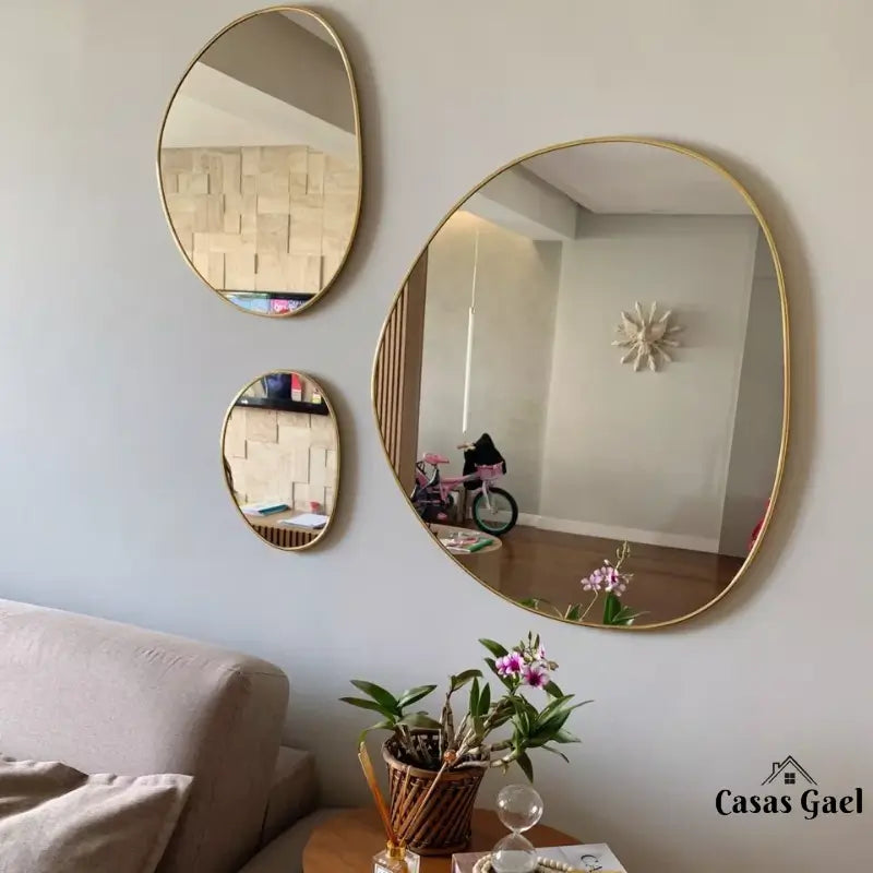 Espelho Organico com Moldura