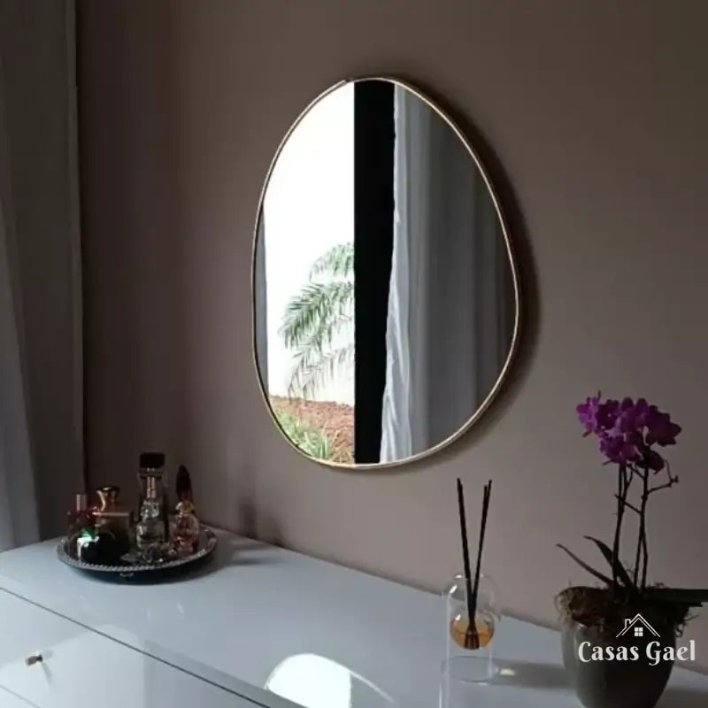 Espelho Organico com Moldura