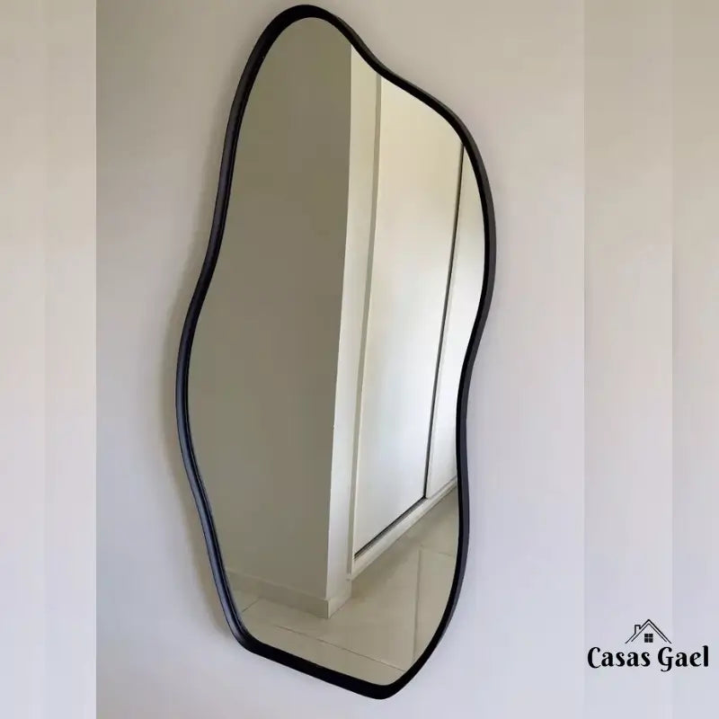 Espelho Grande Orgânico com Moldura