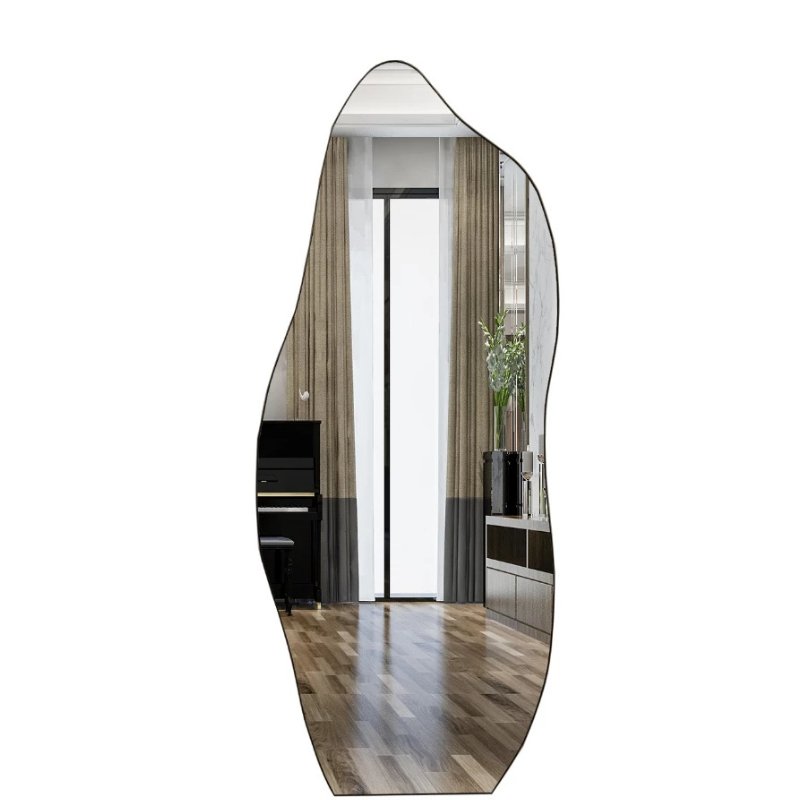 Espelho Grande Orgânico com Moldura