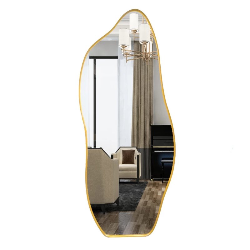 Espelho Grande Orgânico com Moldura