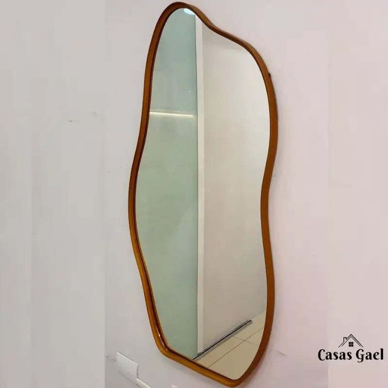 Espelho Grande Orgânico com Moldura