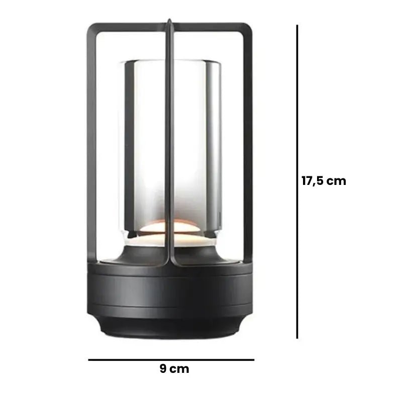 Luminária de Mesa Decorativa em Metal LED Dimerizável - Casas Gael