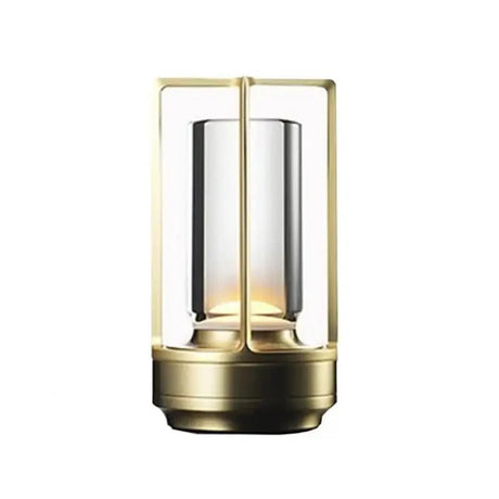 Luminária de Mesa Decorativa em Metal LED Dimerizável - Casas Gael