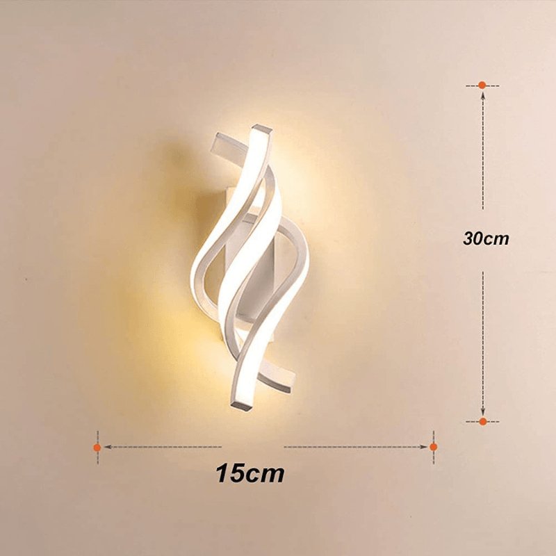 Luminária de Parede Espiral Moderna - Casas Gael