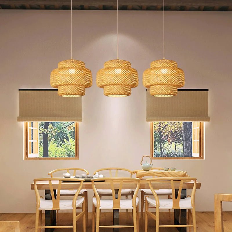 Luminária de Teto Para Sala Pendente Rattan - Casas Gael