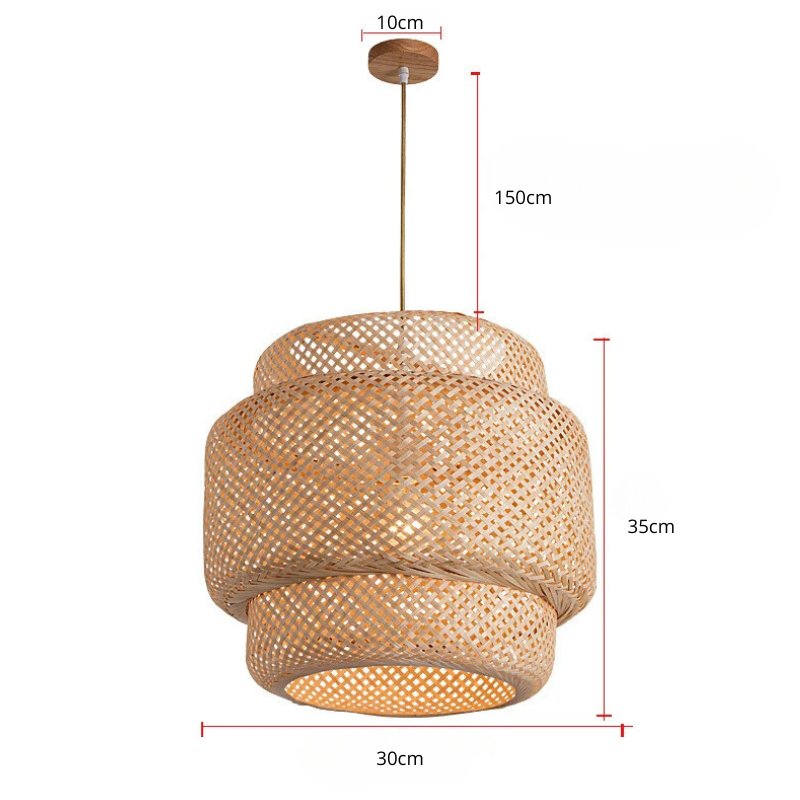 Luminária de Teto Para Sala Pendente Rattan - Casas Gael
