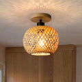 Luminária de Teto Rattan Fibras Naturais - Casas Gael