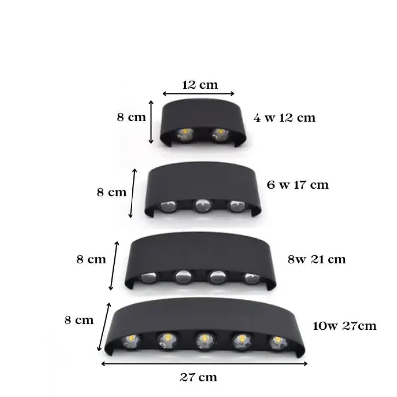 Arandela Externa Led em Alumínio à Prova d'água