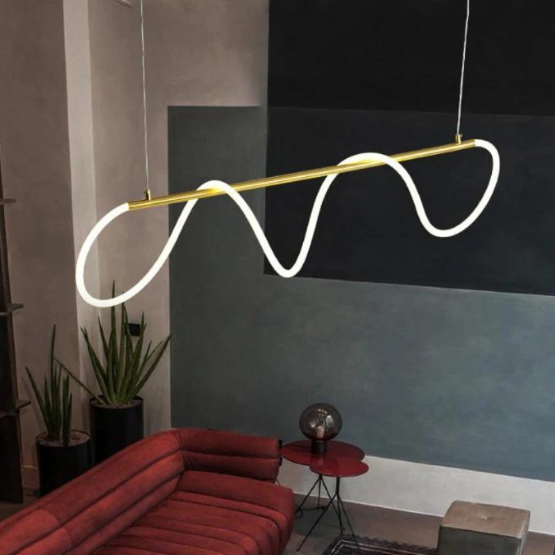 Lustre Moderno e Minimalista Para Sala Led - Casas Gael