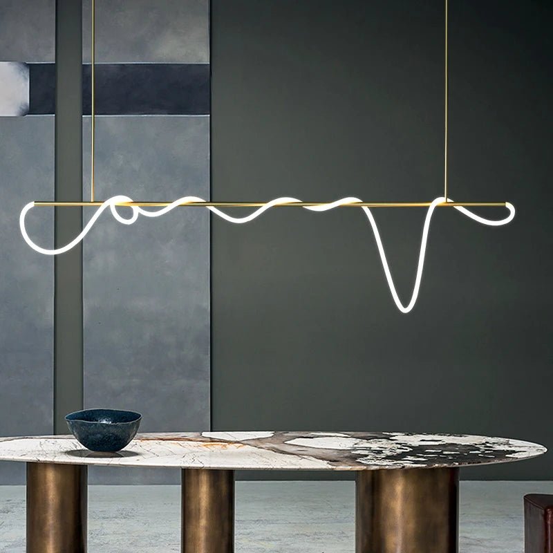 Lustre Moderno e Minimalista Para Sala Led - Casas Gael