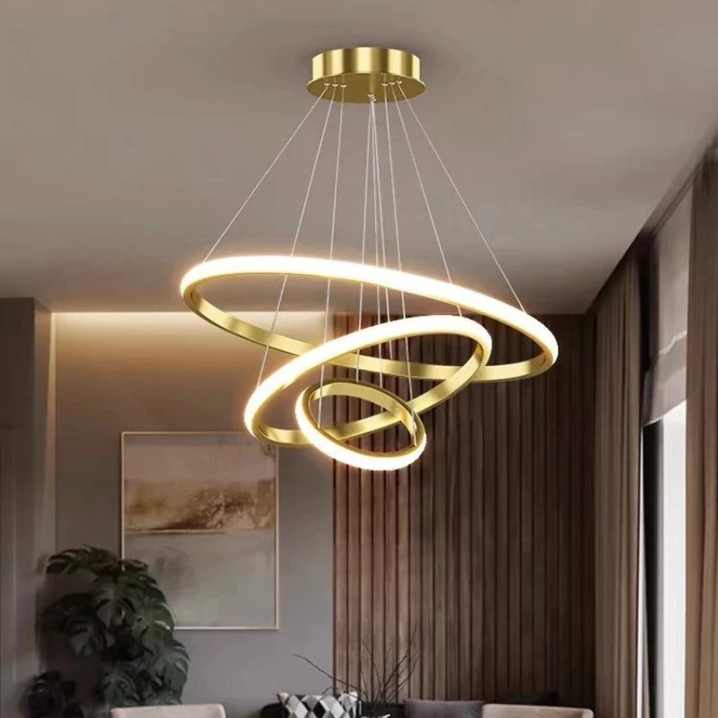 Lustre Para Sala e Quarto Moderno LED Bivolt - Casas Gael