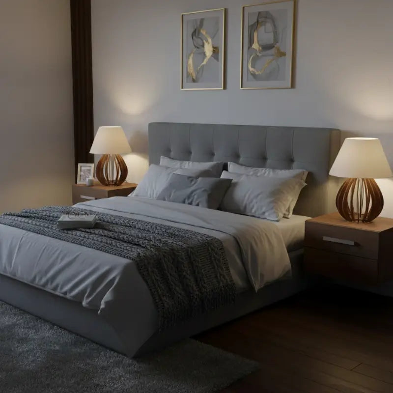 Par de Abajures de Mesa Boho para Cabeceira de Cama - Casas Gael