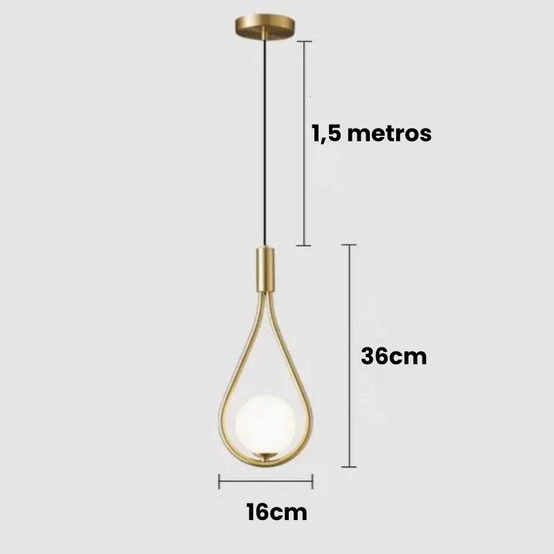 Pendente Gota Elegance - Casas Gael
