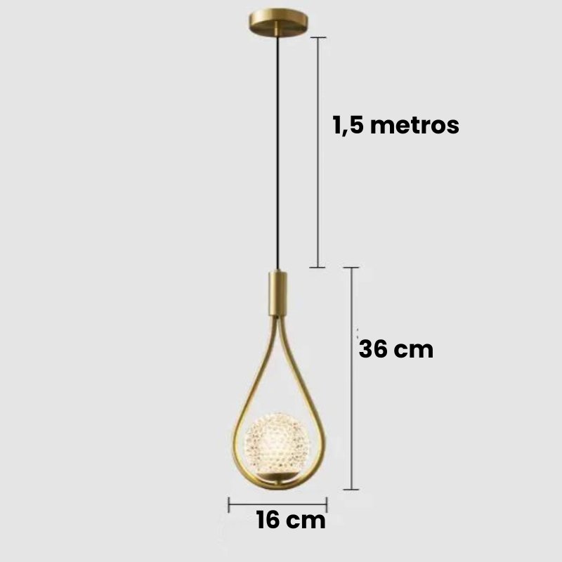 Pendente Gota Elegance - Casas Gael