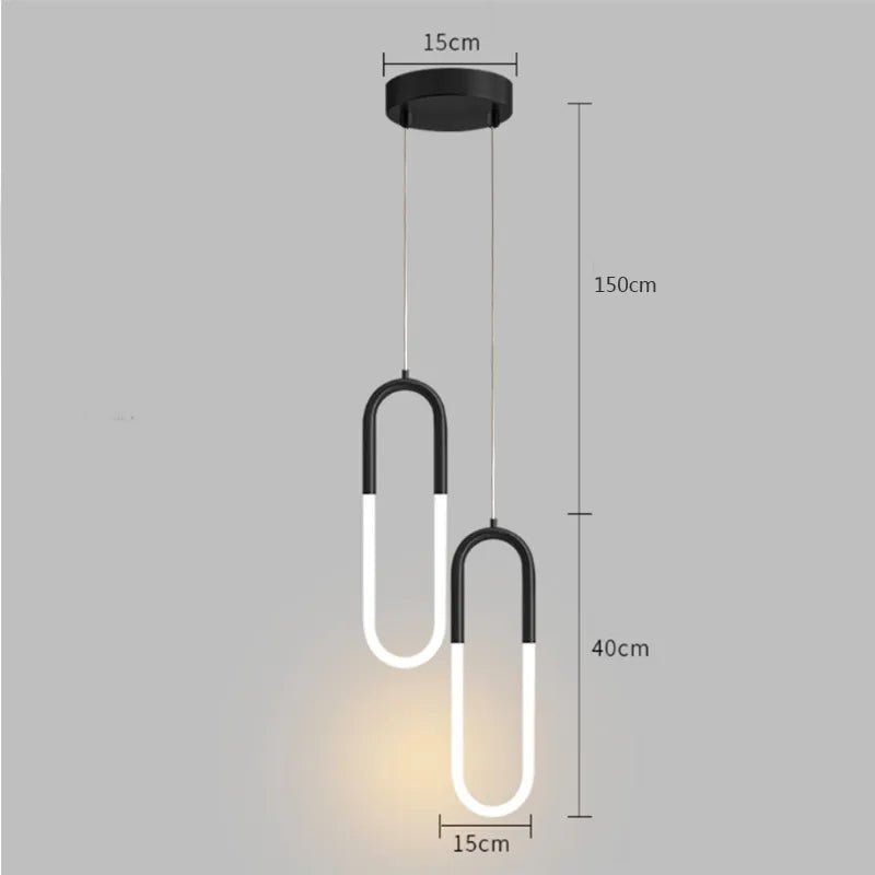 Pendente Minimalista Metal e Led - Casas Gael