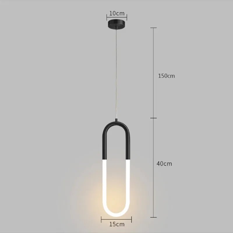 Pendente Minimalista Metal e Led - Casas Gael