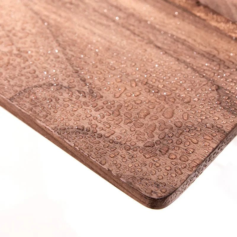 Suporte de Papel Higiênico Madeira e Metal Dourado - Casas Gael