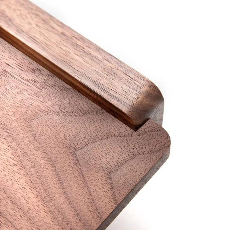 Suporte de Papel Higiênico Madeira e Metal Dourado - Casas Gael