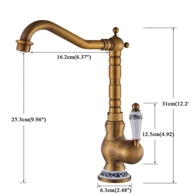 Torneira Gourmet Monocomando Vintage com Misturador - Casas Gael