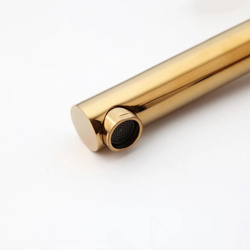 Torneira Para Lavabo e Banheiro Monocomando Dourada - Alina - Casas Gael