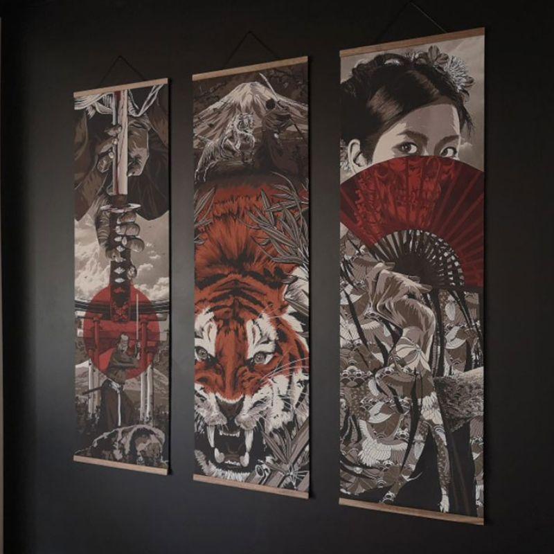 Poster Decorativo Estilo Japones - Casas Gael