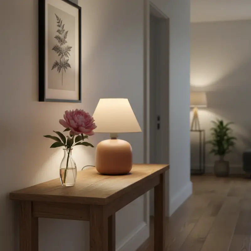 Abajur de Mesa Para Quarto em Cerâmica Bivolt - Casas Gael