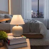 Abajur de Mesa Para Quarto em Cerâmica Bivolt - Casas Gael