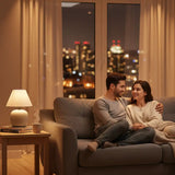 Abajur de Mesa Para Quarto em Cerâmica Bivolt - Casas Gael