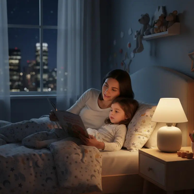 Abajur de Mesa Para Quarto em Cerâmica Bivolt - Casas Gael