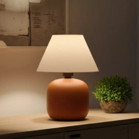 Abajur de Mesa Para Quarto em Cerâmica Bivolt - Casas Gael