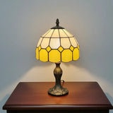 Abajur de Mesa Premium Vidro e Metal Estilo Tiffany Vintage - casas Gael