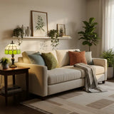 Abajur de Mesa Premium Vidro e Metal Estilo Tiffany Vintage - casas Gael