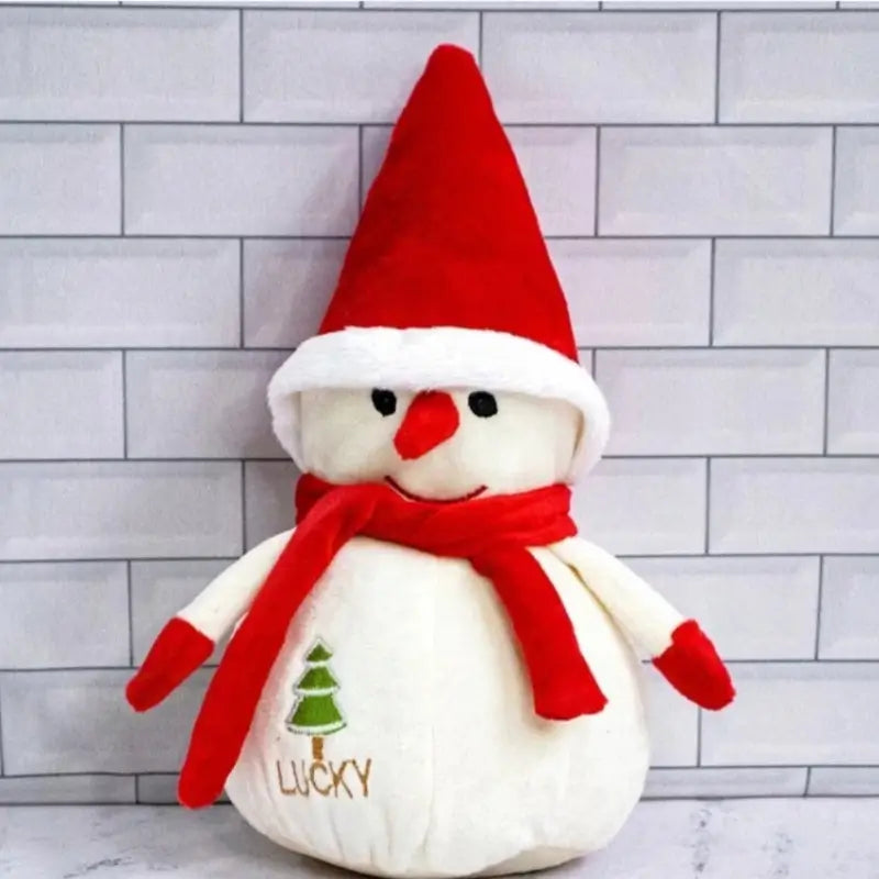 Boneco de Neve de Pelúcia Decoração de Natal - Casas Gael