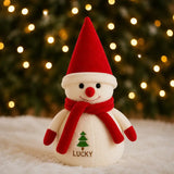 Boneco de Neve de Pelúcia Decoração de Natal - Casas Gael