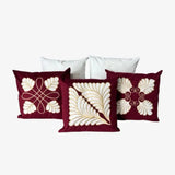 Conjunto 5 Capas de Almofada Bordada 45x45cm