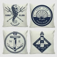 Conjunto 4 Capas de Almofadas Decorativas Mar  Casas gael