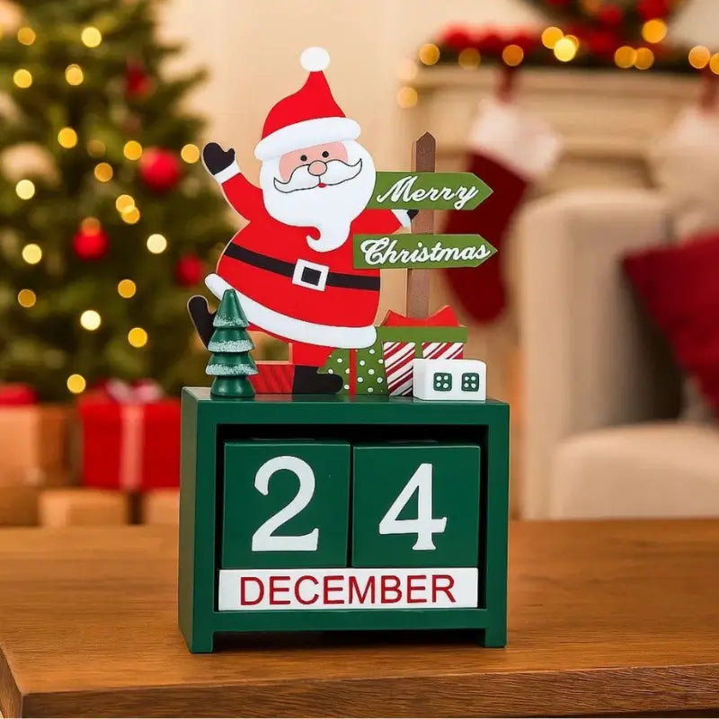 Decoração de Natal Calendário em Madeira - Casas Gael