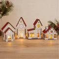 Decoração de Natal Vila de Casinhas Iluminadas 4 peças - casas Gael