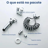 Ducha Higiênica para Banheiro Kit Completo com Registro Duplo - Casas Gael