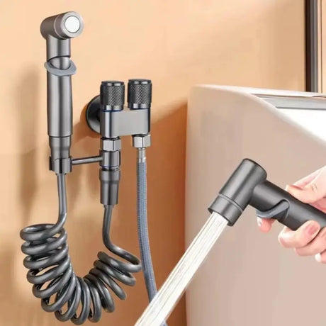 Ducha Higiênica para Banheiro Kit Completo com Registro Duplo - Casas Gael