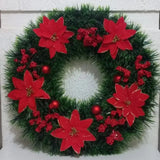 Enfeite de Natal Guirlanda 38cm - Casas Gael