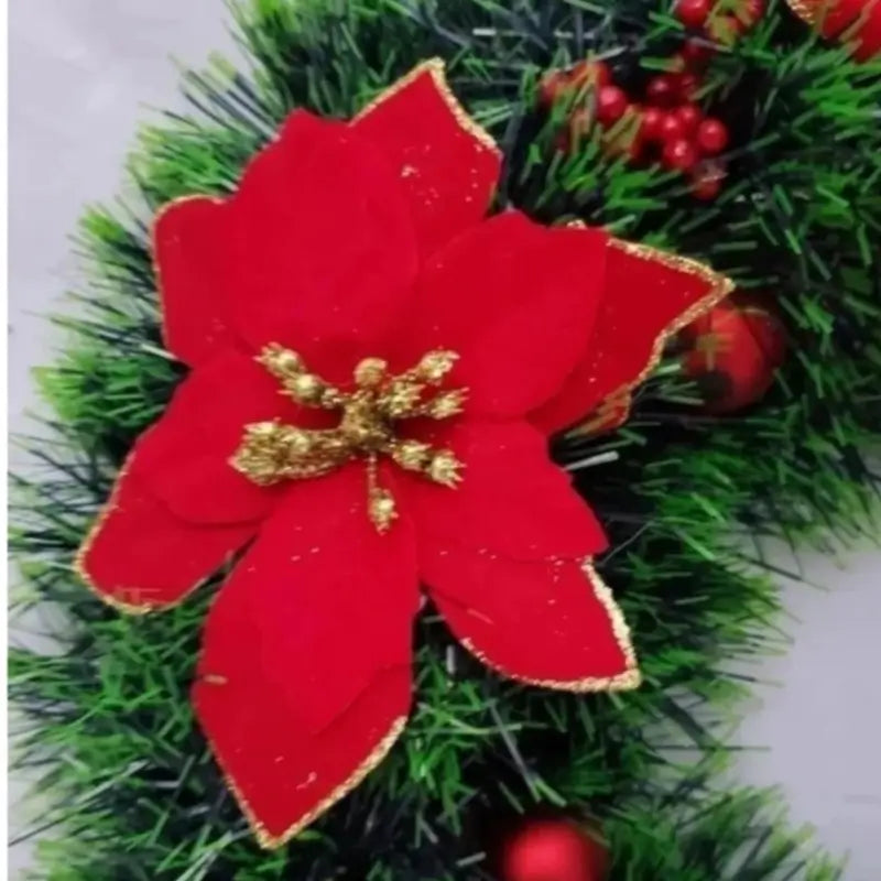 Enfeite de Natal Guirlanda 38cm - Casas Gael