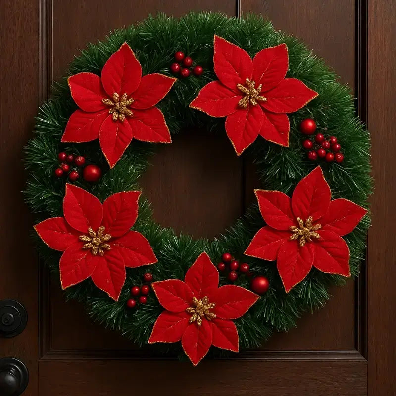 Enfeite de Natal Guirlanda 38cm - Casas Gael