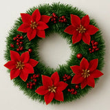 Enfeite de Natal Guirlanda 38cm - Casas Gael